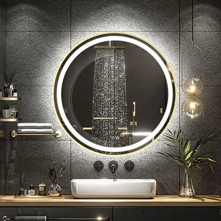 Smart Touch LED-spejle med aluminiumsramme