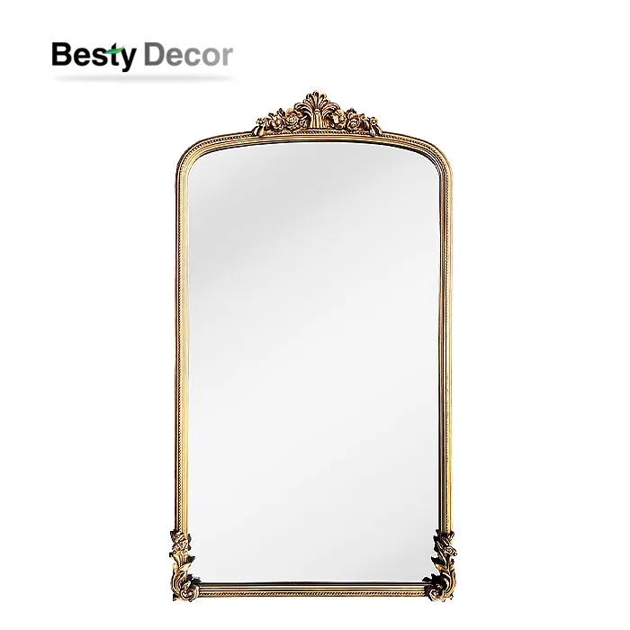 Engros store stående gulv træramme spejle til stuen